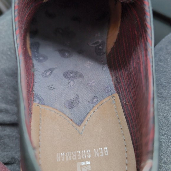 Ben Sherman Black/Gray sz 11.5 Oxfords Leather Wingtip Design - Picture 8 of 10